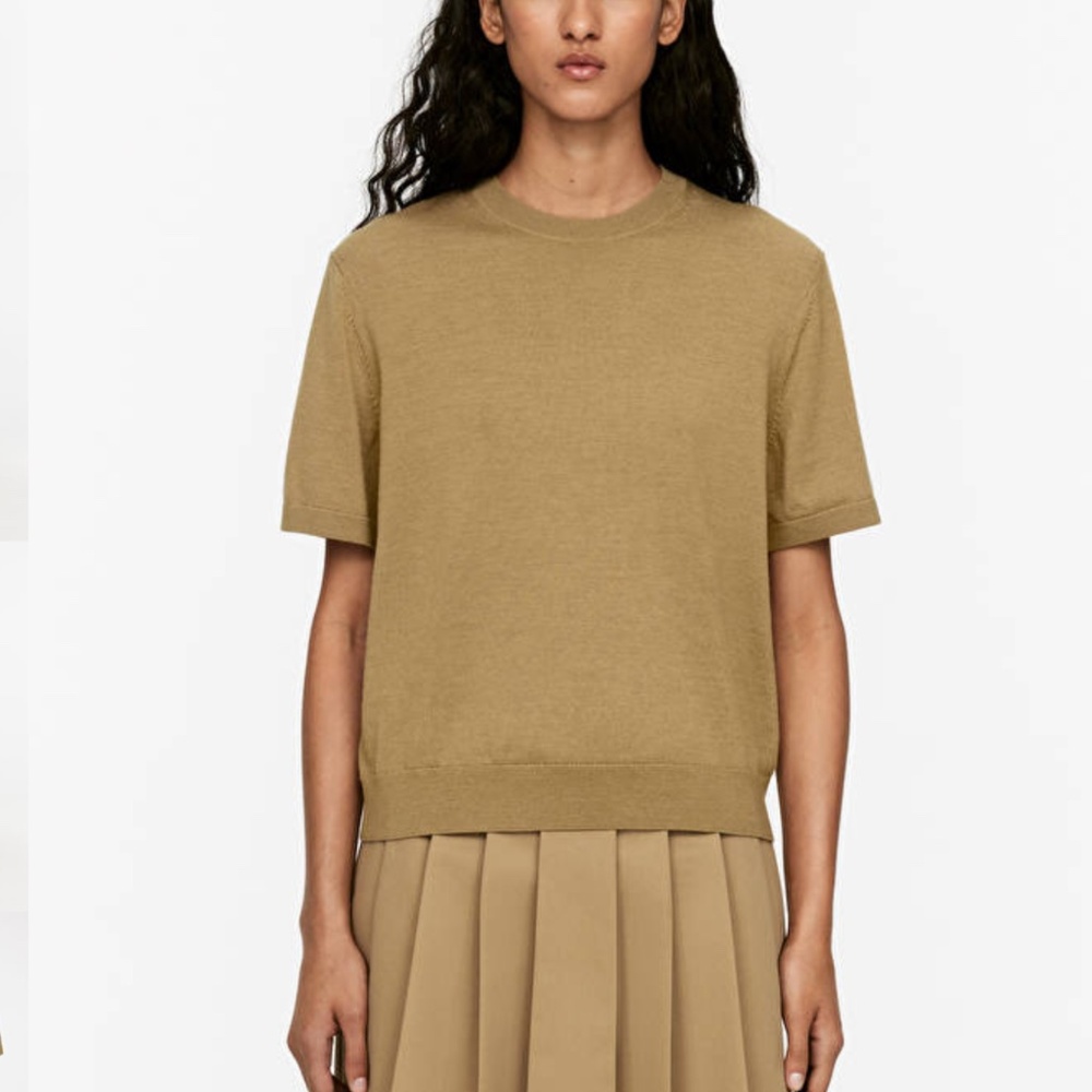 ARKET - New with Tags Knitted Merino Wool T-shirt